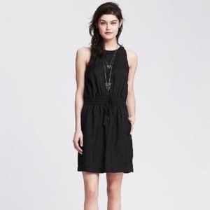 Banana Republic Lucia Drawstring Dress 2 BLACK
